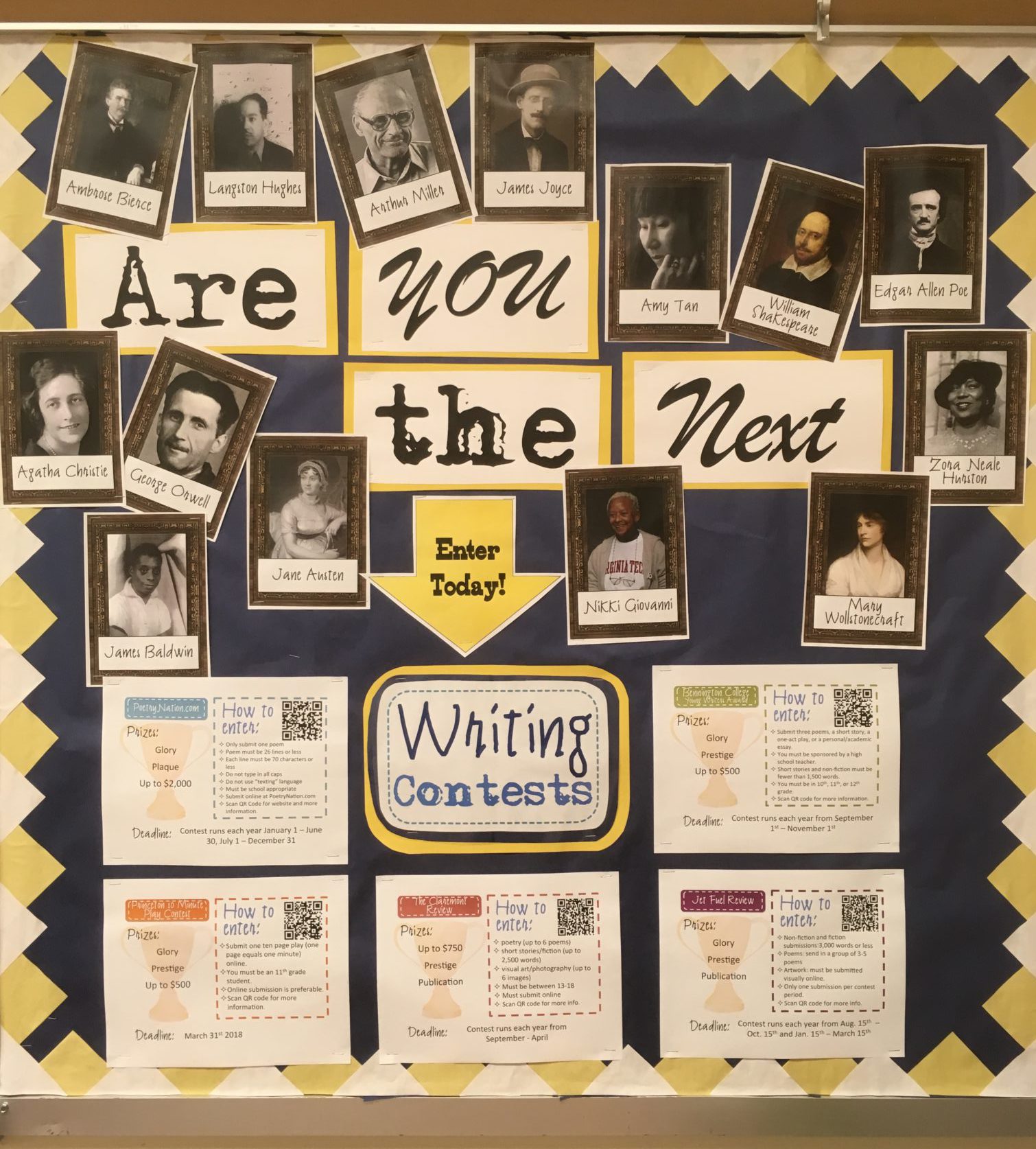 high school english bulletin board ideas